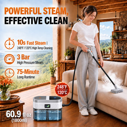 Handheld Steam Cleaner Portable, Effective Clean for Cars and Kitchen