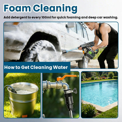 Car Washer Cordless, Electric Pressure Washer with Battery – image 6