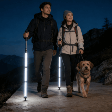 Walking Stick for Hiking with LED Light, Aluminum Hiking Stick for Men – image 7