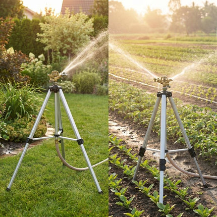 Garden Watering Sprinkler for Yards, Tripod Sprinkler Zinc Alloy – image 7