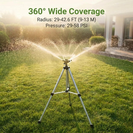 Tripod Sprinkler Zinc Alloy up to 5714 sq ft