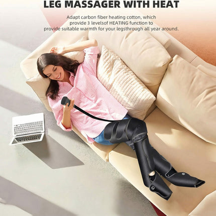 Foot Massager with Heat, Leg Massager for Circulation and Pain Relief