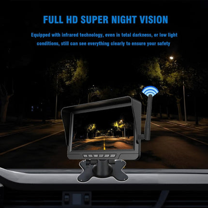 Wireless Backup Camera Solar, Night Vision Rear View – image 7