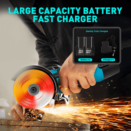 Cordless Angle Grinder with 2 Batteries, Brushless Grinding Tool for Polishing – image 7