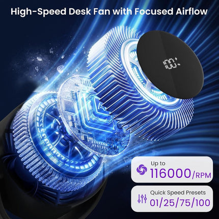 Wall Mount Fan with Vacuum Suction Base, Portable Wall Fan – image 5