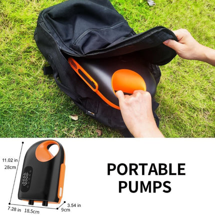 Portable Air Pump Electric 20 PSI, Paddle Board Pump 18000mAh Rechargeable with 6 Nozzles – image 8