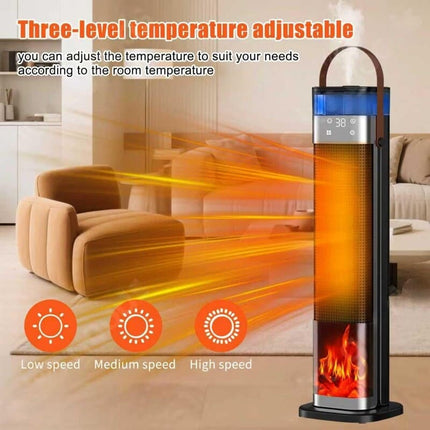 Space Heater and Cool Mist Humidifier, Portable Heater with 3D Flame for Bedroom – image 6