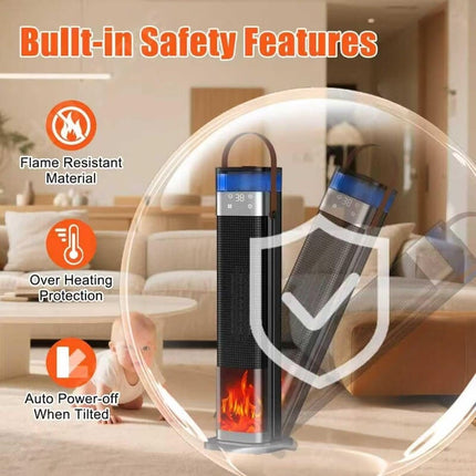 Space Heater and Cool Mist Humidifier, Electric Heater with Ceramic Element – image 5