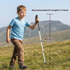 Walking Stick for Hiking with LED Light, Collapsible Trekking Pole with Survival Tools – image 10