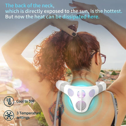 Neck Fan Rechargeable Bladeless with Dual Cooling Plates, Personal Fan – image 7