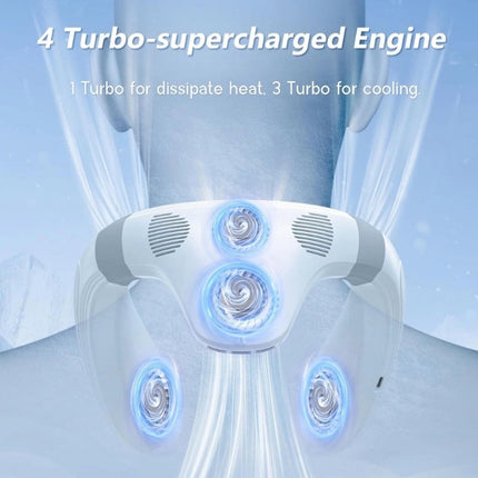 Neck Fan Rechargeable Bladeless with Dual Cooling Plates, Portable Neck Fan with 5200mAh Battery – image 4