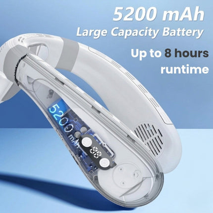 Neck Fan Rechargeable Bladeless with Dual Cooling Plates, Portable Neck Fan with 5200mAh Battery – image 6