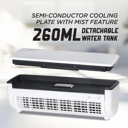 Misting Fan Wall Mount No Drill, Battery Powered Desk Fan – image 7