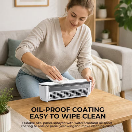 Misting Fan Wall Mount No Drill, Battery Powered Desk Fan – image 9