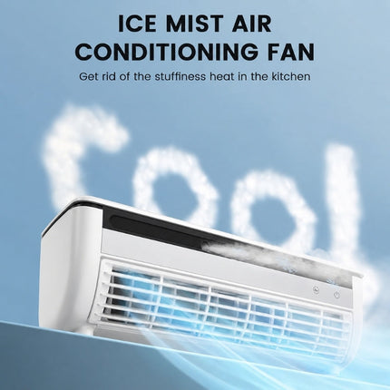 Battery Powered Desk Fan, Misting Fan Wall Mount No Drill