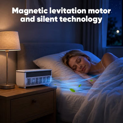 Misting Fan Wall Mount No Drill, Mini Rechargeable Air Conditioner with 6000mAh Battery – image 8