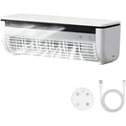 Misting Fan Wall Mount No Drill, Mini Rechargeable Air Conditioner with 6000mAh Battery, Battery Powered Desk Fan