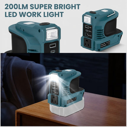 Power Inverter 220W Portable, DC to AC Inverter with LED Light – image 7