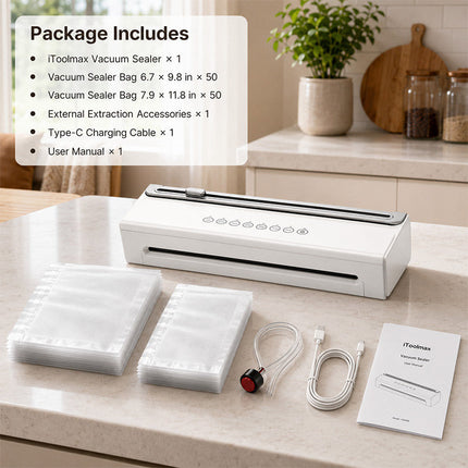 Cordless Vacuum Sealer with 100 Bags, Package List – image 11