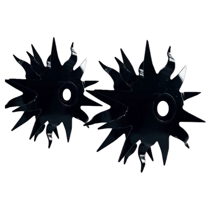Spiked or Straight Blade Wheel, Rototiller Blades