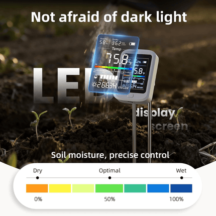 Watering Meter for Plants, 6 in 1 Soil Moisture Meter and Soil Tester – image 4