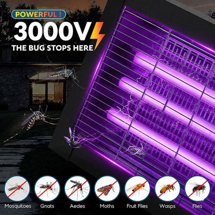 Solar Bug Zapper Outdoor Waterproof, Insect Zapper for Patio and Backyard