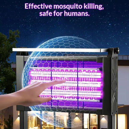 Solar Bug Zapper Outdoor Waterproof, Insect Zapper for Patio and Backyard – image 4
