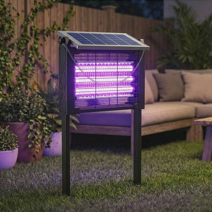 Solar Bug Zapper Outdoor Waterproof, Insect Zapper for Patio and Backyard – image 7