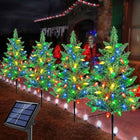 Solar Powered Christmas Lights Outdoor, Solar Christmas Tree Lights Set of 4, Christmas Yard Decorations for Lawn