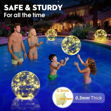 Solar Floating Pool Lights 14 Inch with 16 RGB Colors, Inflatable LED Pool Lights Waterproof – image 6