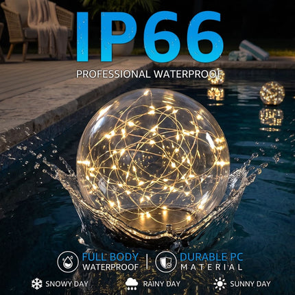 Solar Floating Pool Lights 14 Inch with 16 RGB Colors, Color Changing Lights – image 5