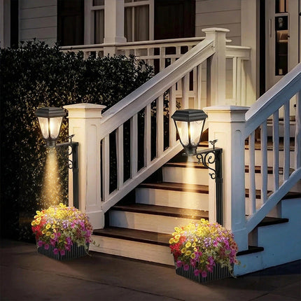 Decorative Solar Light Planter Pot, Solar Planter Light for Outdoor Flower Pot – image 7