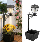 Decorative Solar Light Planter Pot, Solar Planter Light for Outdoor Flower Pot, Solar Garden Decor Light for Porch