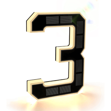 Solar House Numbers for Outside, Lighted Mailbox Numbers – image 11