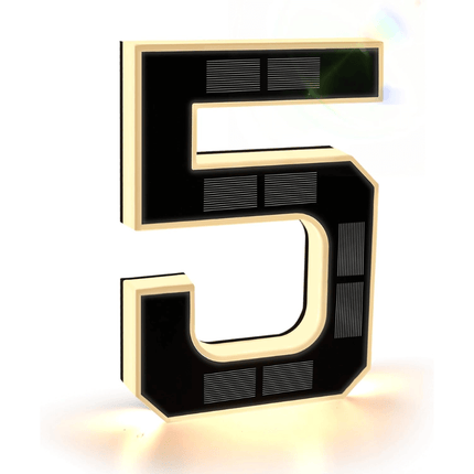 Solar House Numbers for Outside, Lighted Mailbox Numbers – image 13