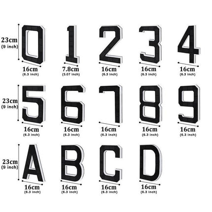 Solar House Numbers for Outside, Solar Light Address Sign with Dusk to Dawn – image 4