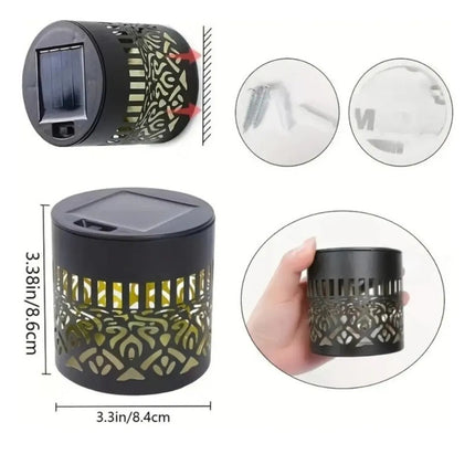 Outdoor Solar Lights Wall Mounted 4 Pack, Mandala Solar Wall Lights with 7 Colors – image 10