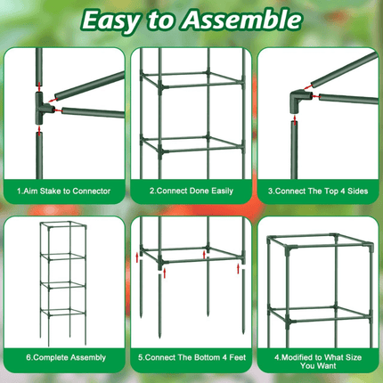 Tomato Cages for Garden, Square Tomato Plant Cage and Cucumber Trellis – image 8