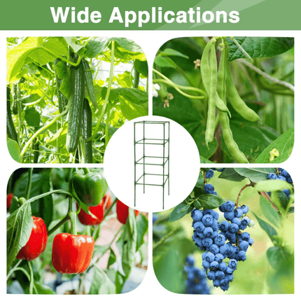Tomato Cages for Garden, Square Tomato Plant Cage and Cucumber Trellis – image 6