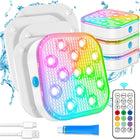 Pool Lights with Remote Control, LED Pool Lights for Inground Pool, Submersible Aquarium Lights for Pond, 4 Pack