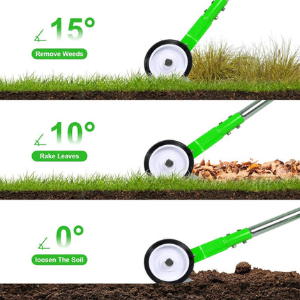 Dethatching Rake with Wheels, Lawn Dethatcher for Grass – image 5