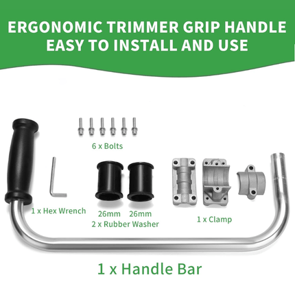 Adjustable Grass Trimmer Handle for Back Support – image 8