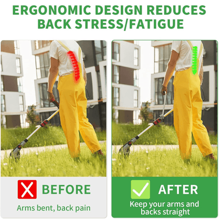 Adjustable Grass Trimmer Handle for Back Support, String Trimmer Handle
