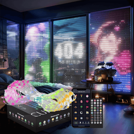 LED Curtain Lights, Smart Programmable LED Lights with App Control