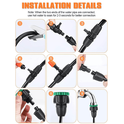 Drip Irrigation System, Automatic Garden Watering System with Sprinkler Timer – image 10