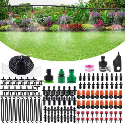Drip Irrigation System, Automatic Garden Watering System with Sprinkler Timer, Patio Misting System for Cooling