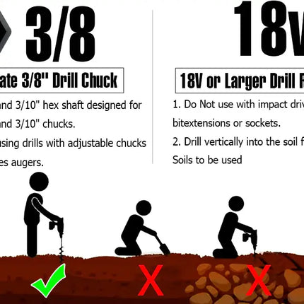 Auger Drill Bit for Planting, Garden Auger for Bulbs and Seeds – image 6