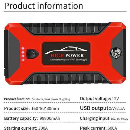 Portable Jump Starter Power Bank, Battery Jump Starter with LED Flashlight – image 7