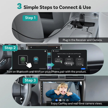 Infant Car Camera for Back Seat, Car Interior Camera for Pets