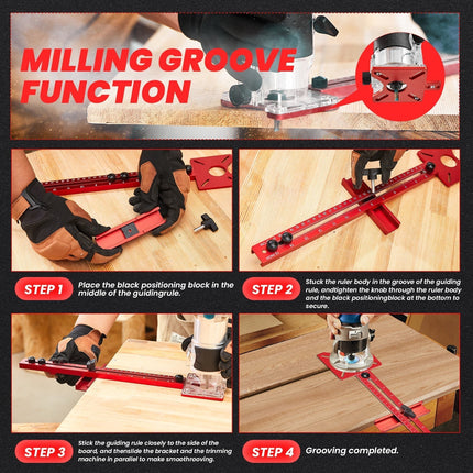 Slotting Bracket for Trim Router, Woodworking Jig for MDF – image 11